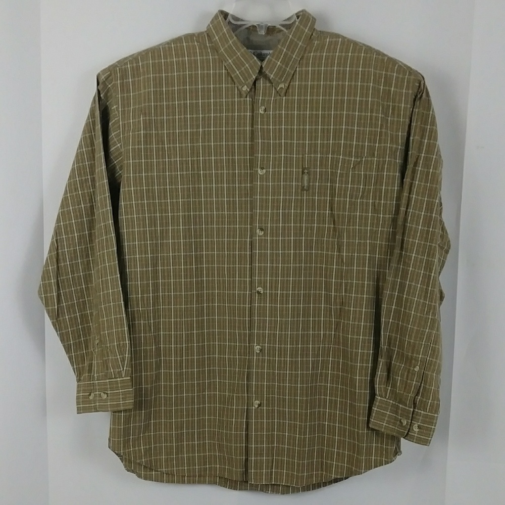 Columbia button down plaid shirt men's size XL